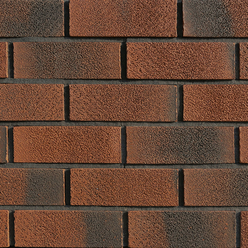 Close up of a wall of Pinhole Multi bricks