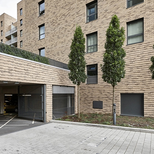 Residential property built from Corum bricks