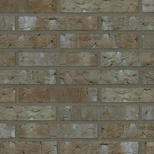 Close up of a wall of Lava Blue bricks