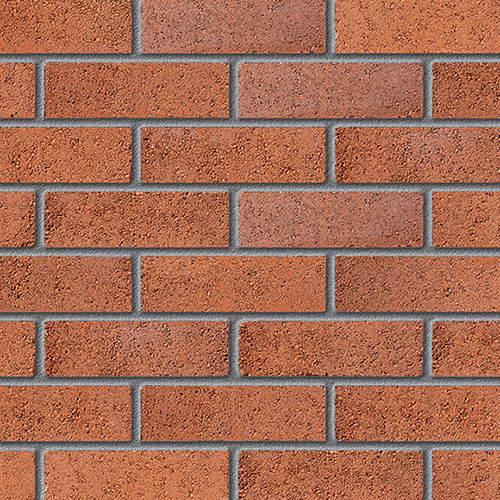 Close up of a wall of Dewstow Wren bricks