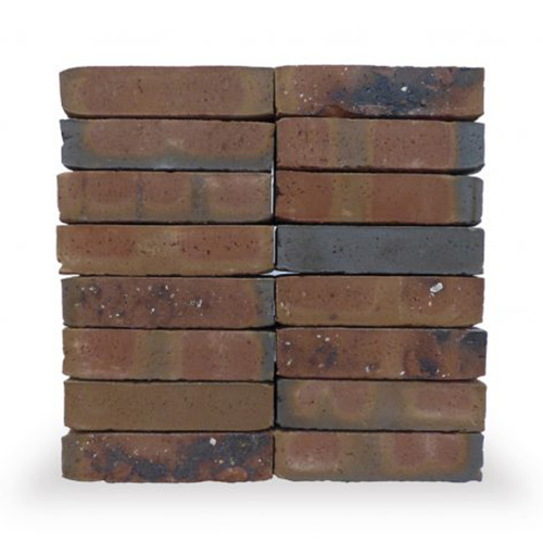 Close up of a wall of Harrier bricks