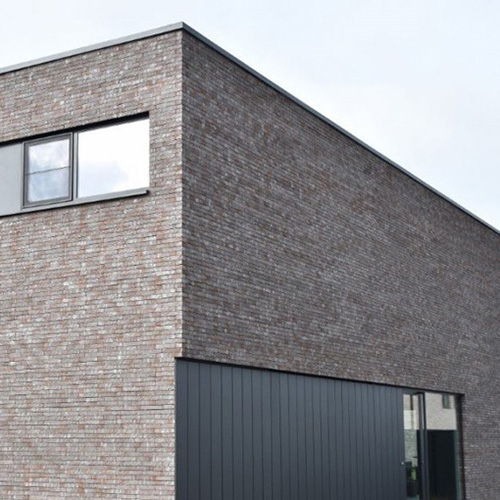 A commercial property built using Lava Blue bricks
