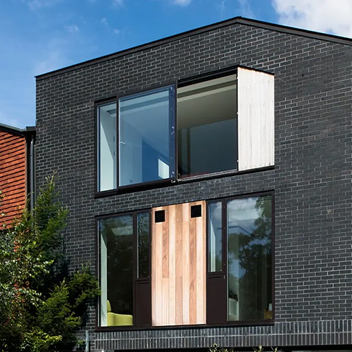A Dark Moroccan Smooth brick house