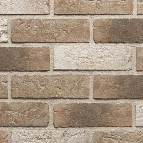 Close up of a wall of Bromo Fuji Blend bricks