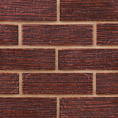 Close up of a wall of Crigglestone Red bricks