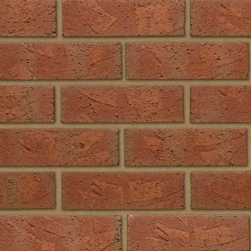Close up of a wall of Grainger Autumn bricks