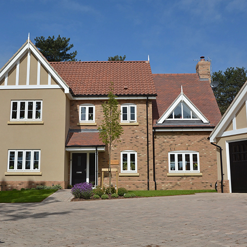 Residential property built using Ivanhoe Athena Blend bricks