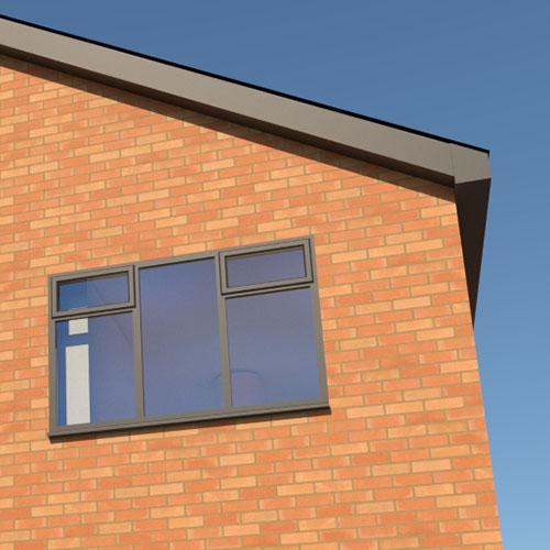 An exterior of a house built using Atlas Orange Multi bricks