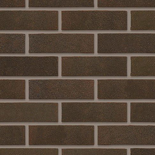 Close up of a wall of Swarland Black bricks