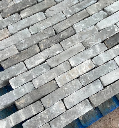 View of Diagonal grey hadmade panel