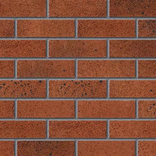 Close up of a wall of Dymock Bronze bricks