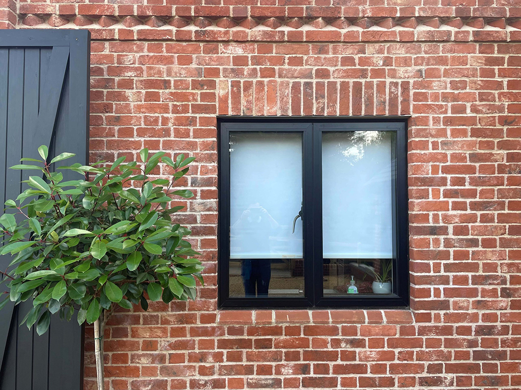 Detailed Weathered Orange Handmade brickwork