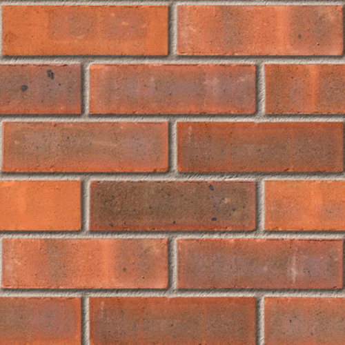 Close up of a wall of Reigate Medium Multi bricks