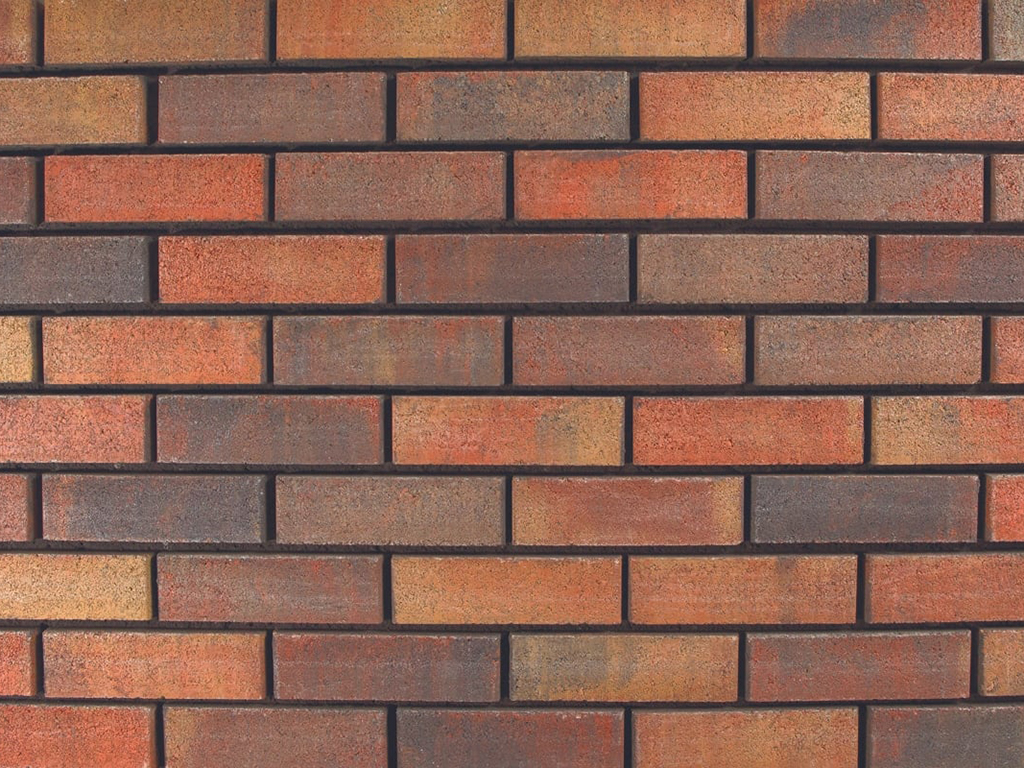Close up of a wall of Kingston Moorland bricks