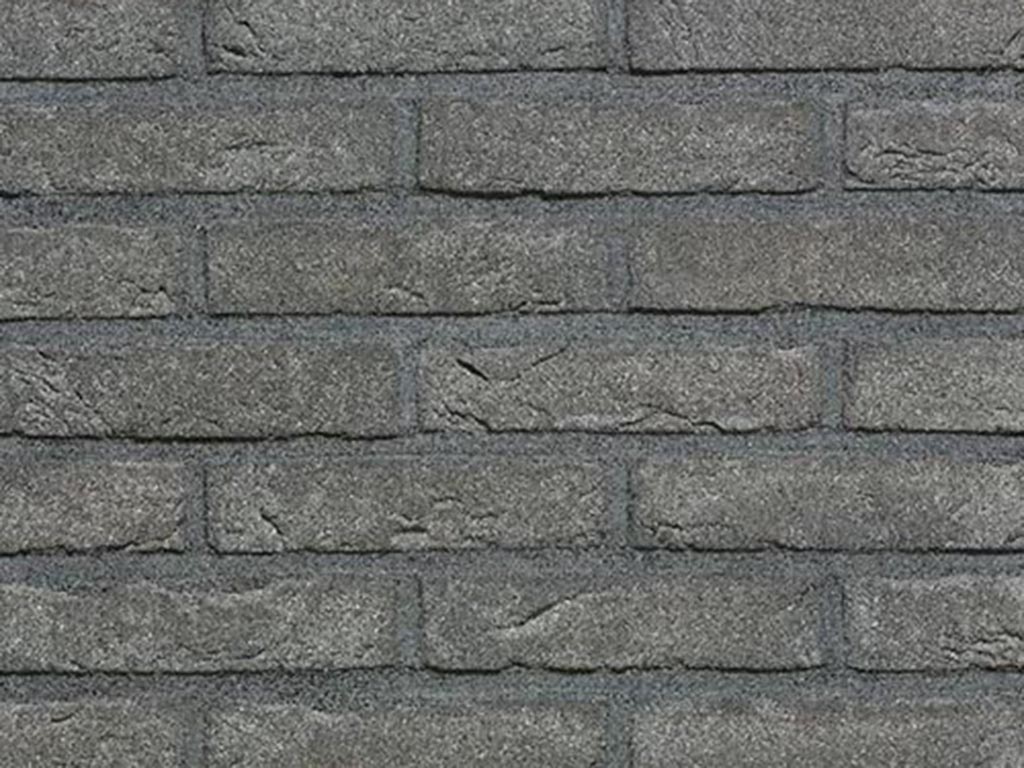 Close up of a wall of Titan Grey bricks