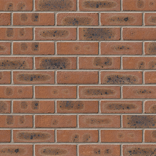 Close up of a wall of Hatton Multi Stock bricks