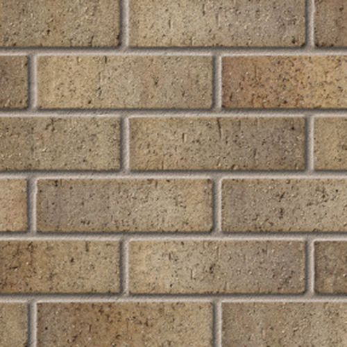Close up of a wall of Tay Buff Multi bricks