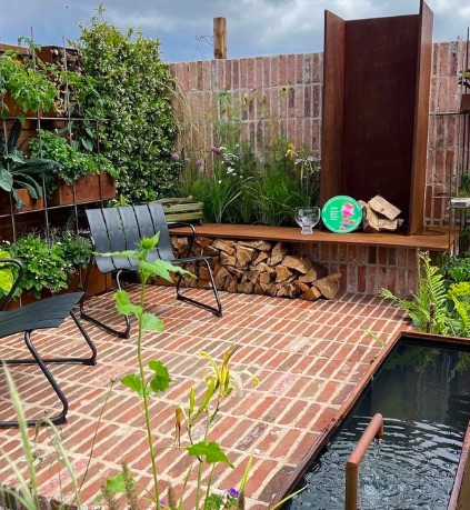 Project view of georgian handmade patio