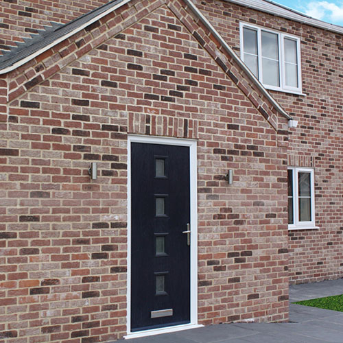 An exterior of a house built using Flemish Antique bricks