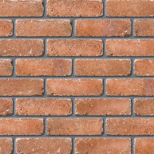 Close up of a wall of Redbridge Vintage Stock bricks