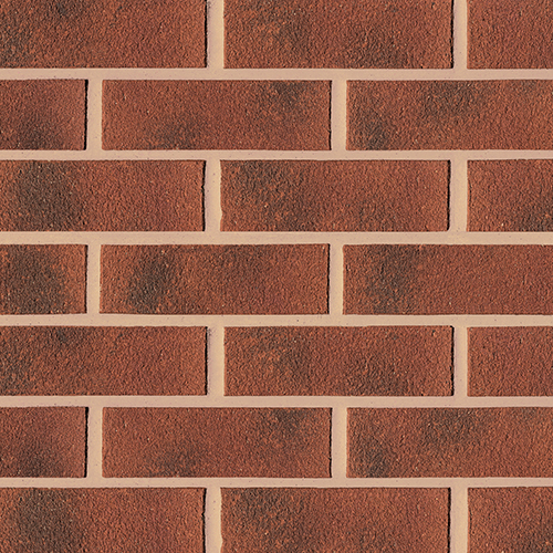 Close up of a wall of Priory Mixture bricks