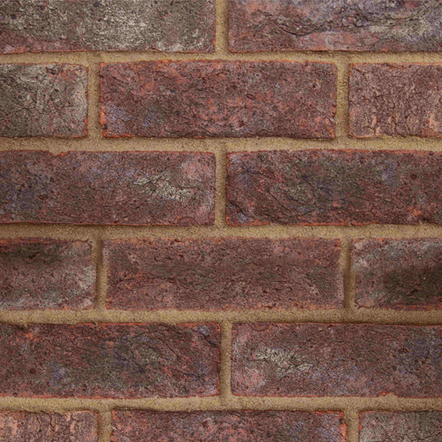 Close up of a wall of Silver Grey bricks