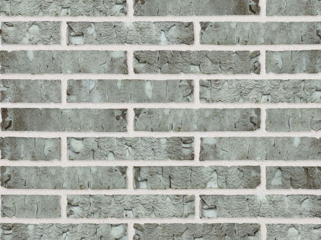 Close up of a wall of Lava White bricks