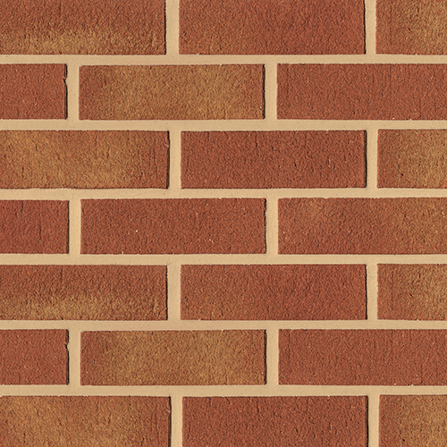 Close up of a wall of Moorland Sandfaced bricks