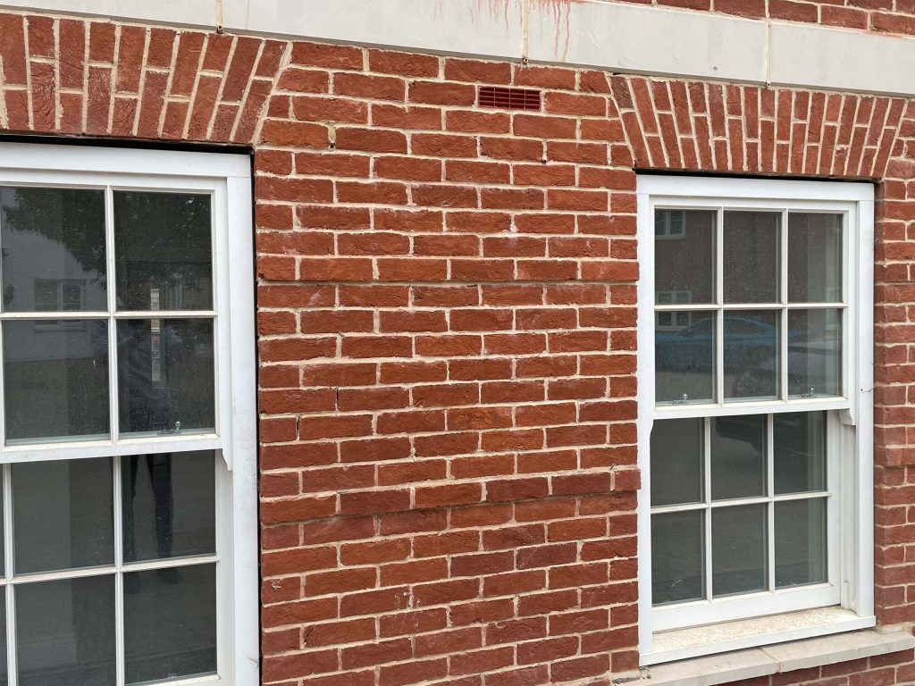 Detailed Tunstall Red Handmade brickwork