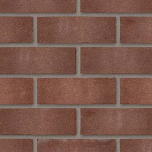 Close up of a wall of Swarland Purple Sandfaced 73mm bricks