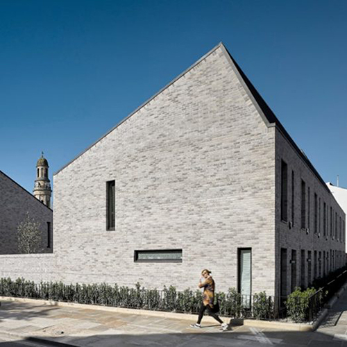 A house built using Forum Smoked Branco bricks