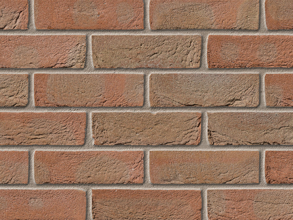 Close up of a wall of Bradgate Regal bricks