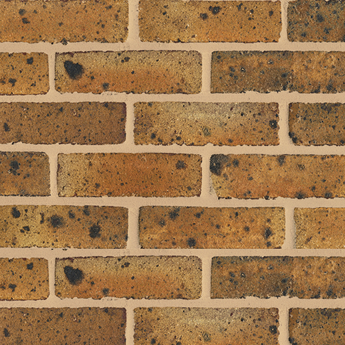Close up of a wall of Danehill Yellow bricks