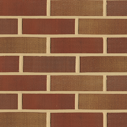 Close up of a wall of Ripley Rustic bricks