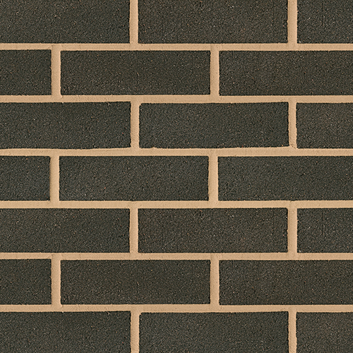 Close up of a wall of Black Wirecut bricks