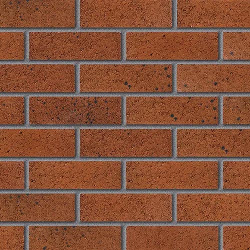 Close up of a wall of Southerndown Amber bricks