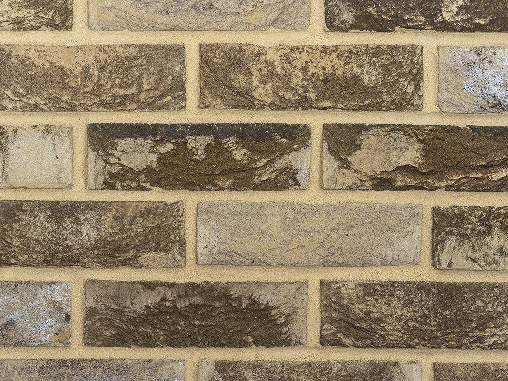 Close up of a wall of Birkdale Blend bricks