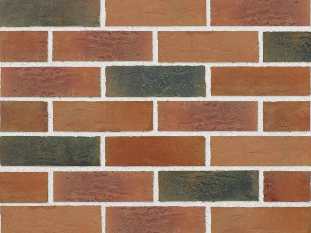 Close up of a wall of Billingham bricks