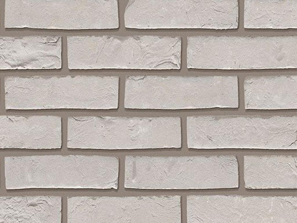 Close up of a wall of Silver Grey bricks