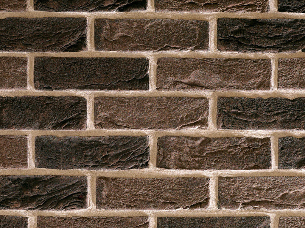 Close up of a wall of Bembridge Antique bricks