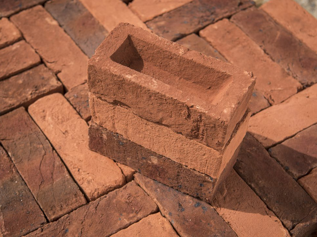 A stack of Borley Blend bricks