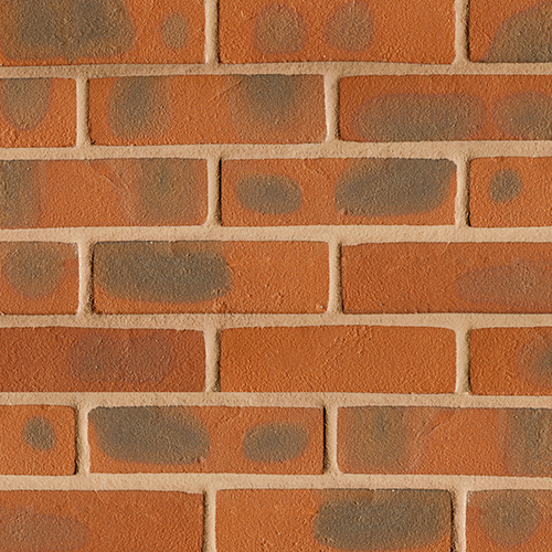 Close up of a wall of Hampshire Stock Light Multi bricks