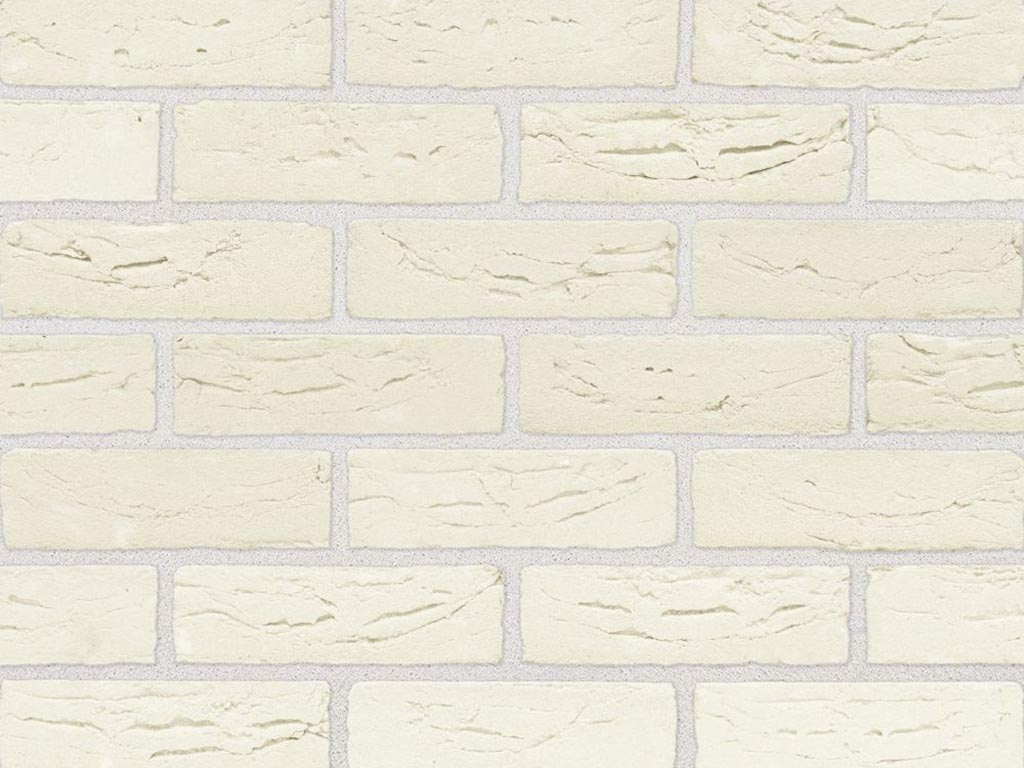 Close up of a wall of Nordic White bricks