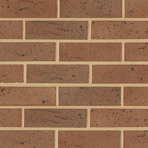 Close up of a wall of Lakeland Mixture bricks