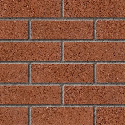 Close up of a wall of Samwell Haze bricks
