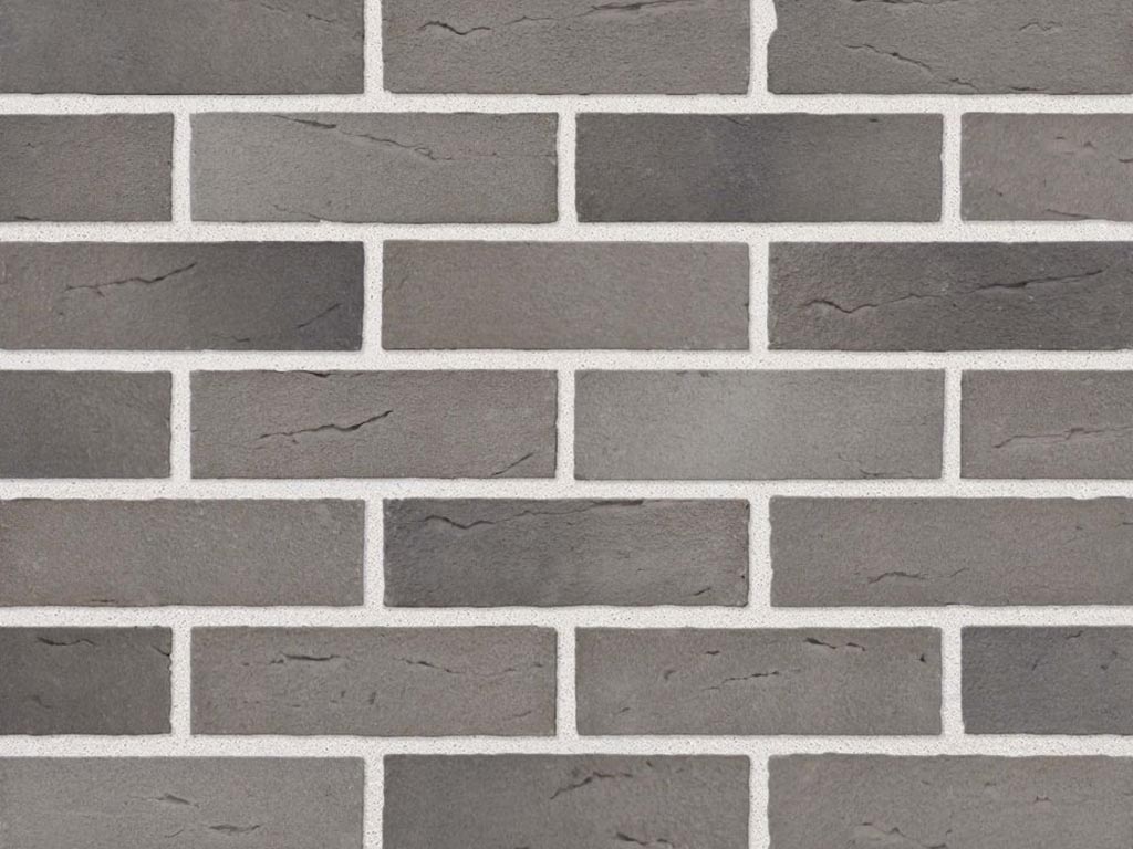 Close up of a wall of Fort Granite bricks