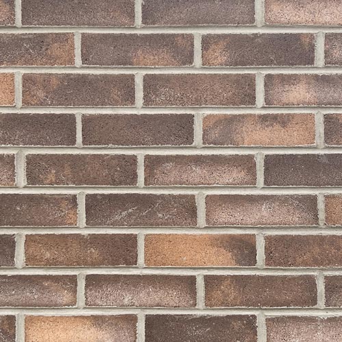 Close up of a wall of Harland Blend Smooth bricks