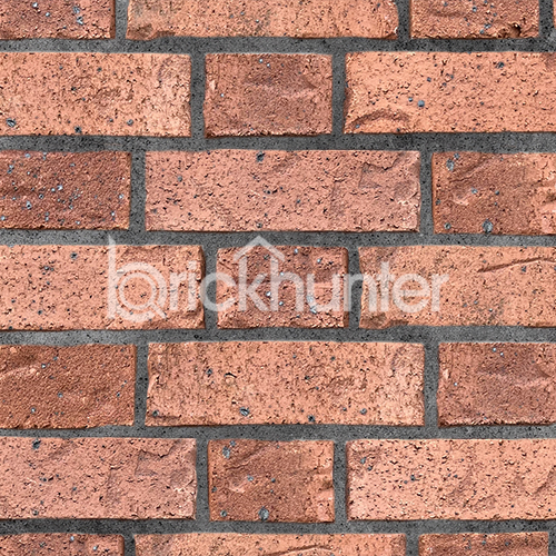 Close up of a wall of Meadow Red bricks