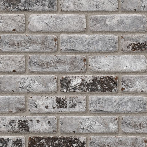 Close up of a wall of EcoBrick Remo Grey bricks