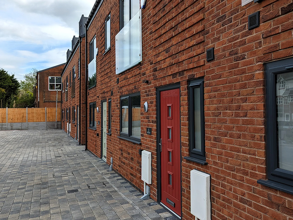 Residential properties built using Mottram Multi bricks